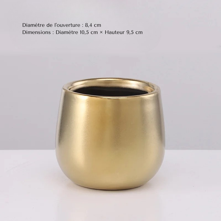 Petit Vase Doré | Design Européen et Décoratif