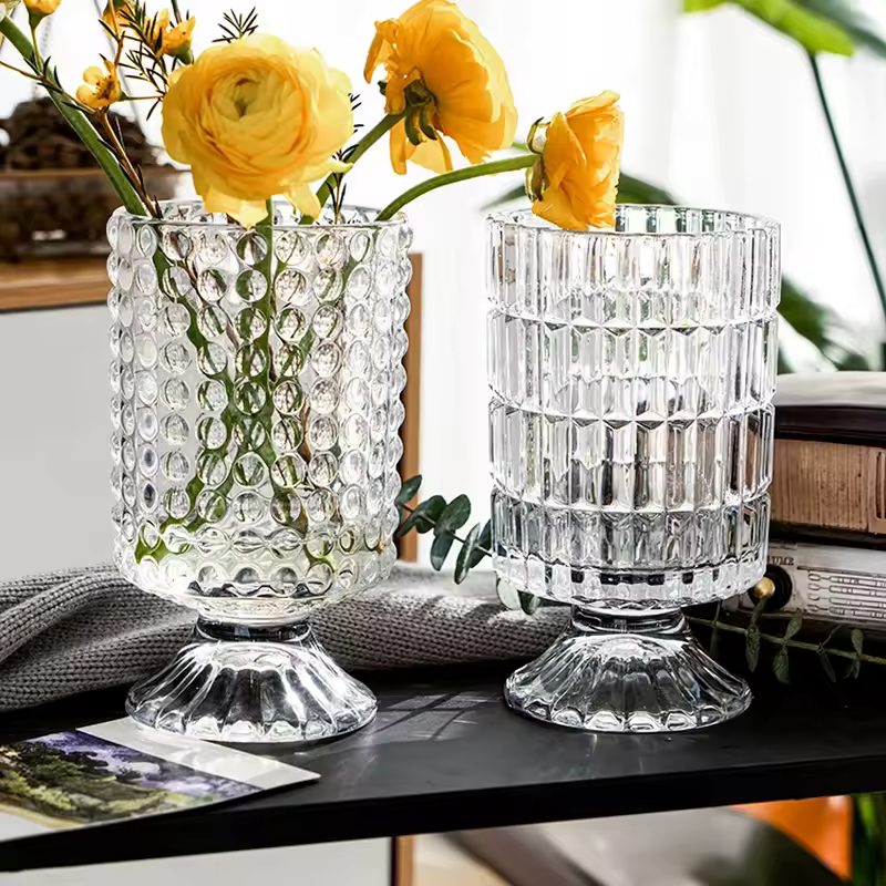 Vase en Verre Style Français | Élégant et Décoratif