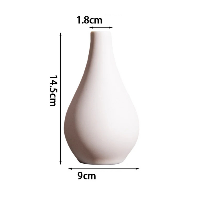 Vase Blanc Moderne | Design Épuré en Céramique