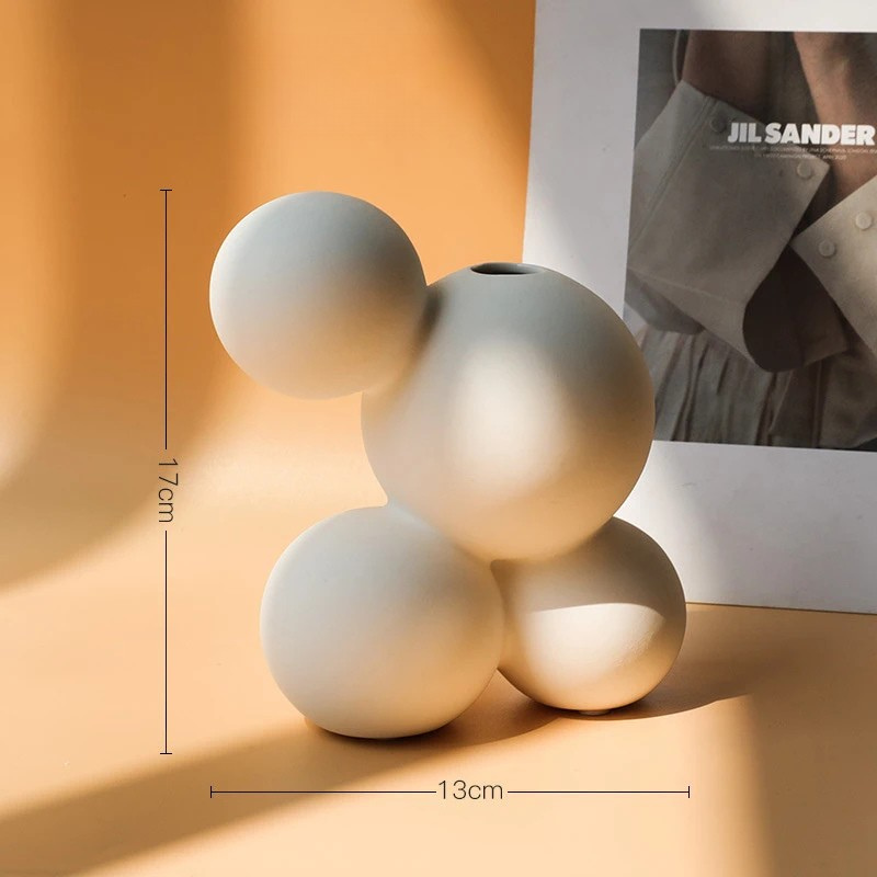 Vase Scandinave Blanc | Décoratif et Moderne