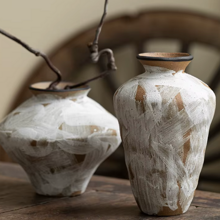 Vase Artistique en Céramique Décoratif Minimaliste Wabi-Sabi | Style Japonais