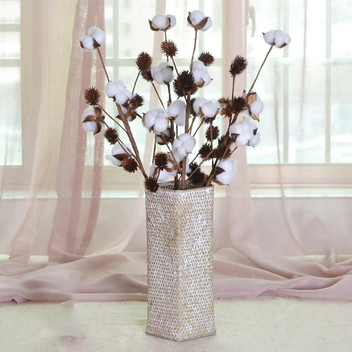 Vase Bambou Tressé à la Main | Style Naturel et Moderne