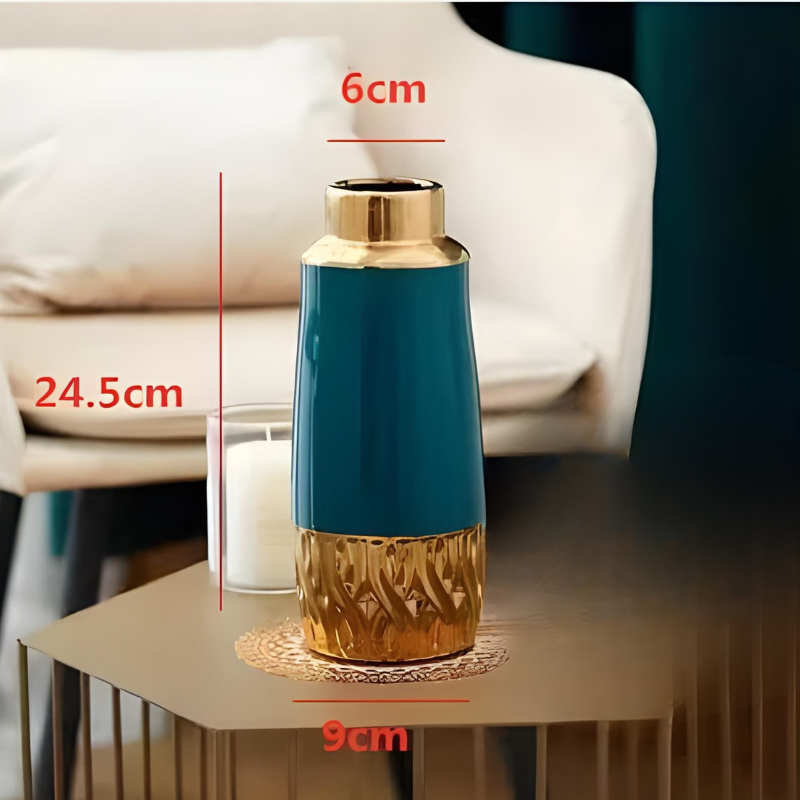 Vase en Céramique Scandinave Cylindrique | Design Stéréoscopique Minimaliste