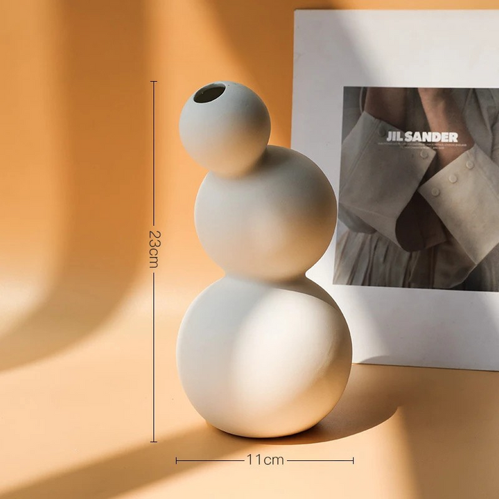 Vase Scandinave Blanc | Décoratif et Moderne