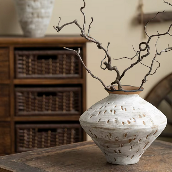 Vase Artistique en Céramique Décoratif Minimaliste Wabi-Sabi | Style Japonais