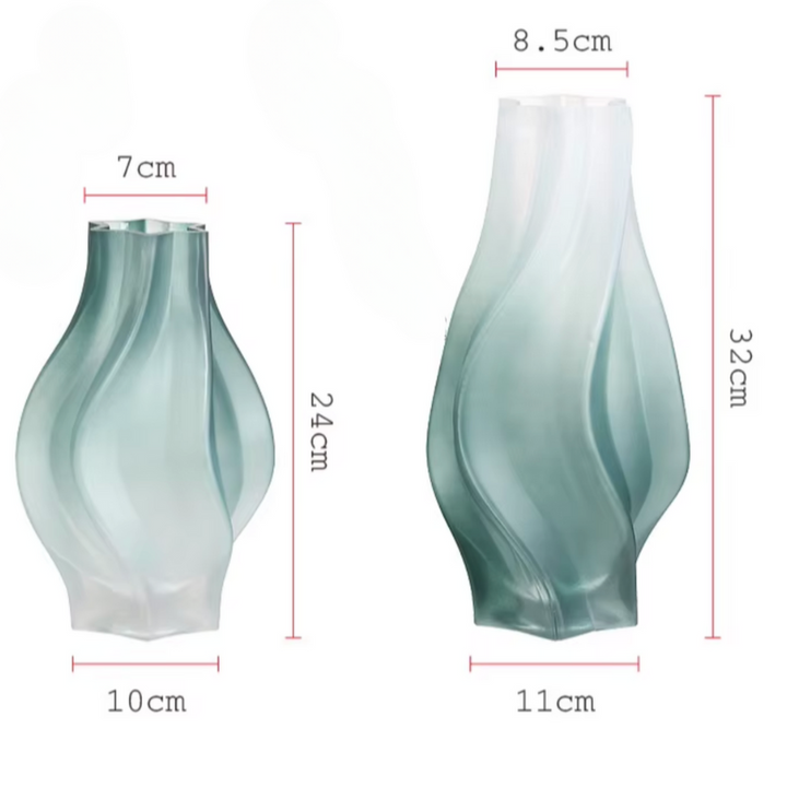 Petit Vase à Fleurs en Verre Nordique | Effet Dépoli