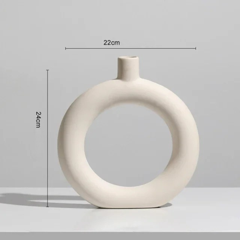 Petit Vase Pampa Soliflore Scandinave | Céramique Élégante