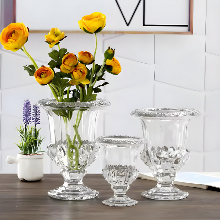 Petit Vase en Verre Transparent | Élégant et Décoratif