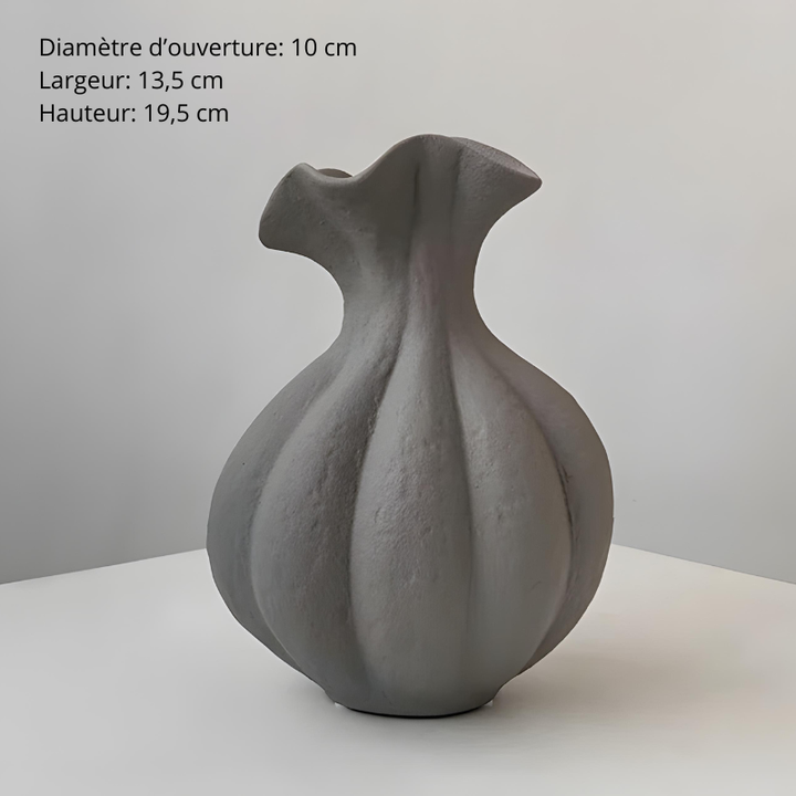 Vase Décoratif en Céramique Wabi-Sabi | Style Moderne et Artisanal
