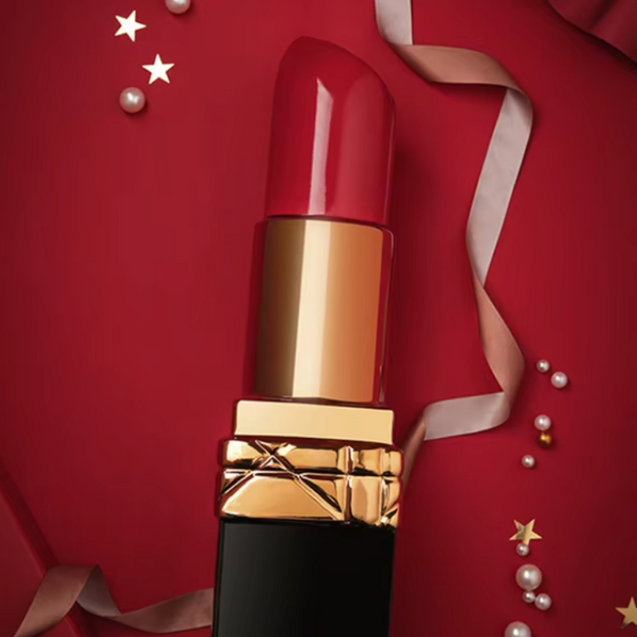 Grand Vase Rouge à Lèvres en Céramique | Décoratif et Moderne