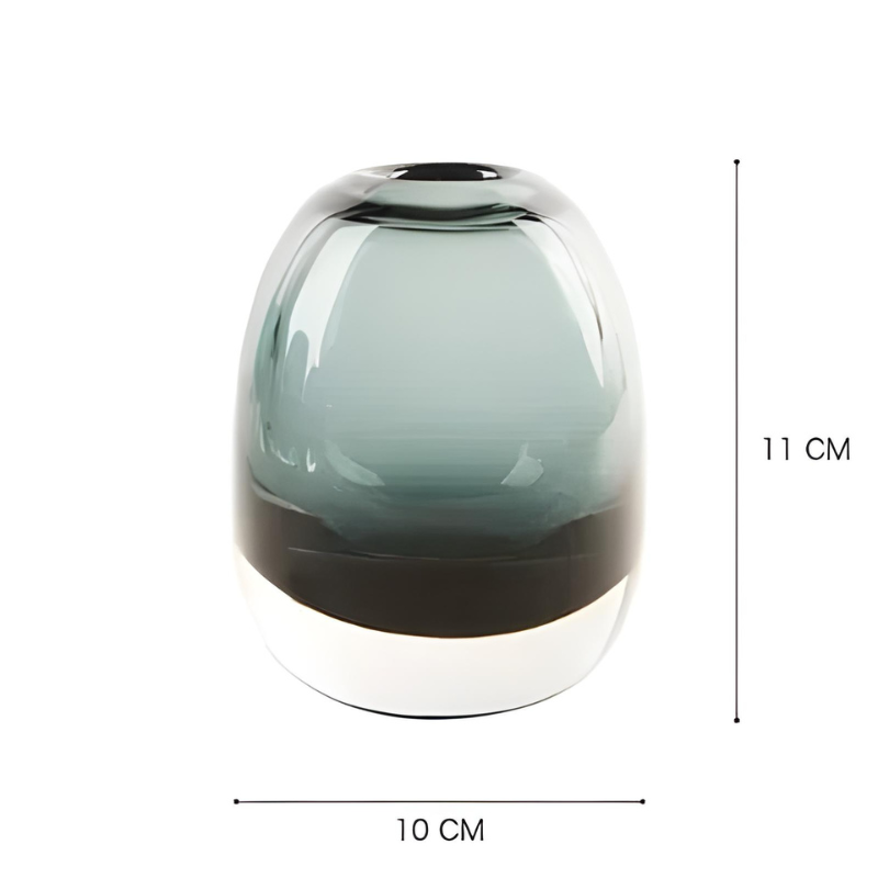 Vase en Verre Transparent Épais | Style Moderne et Luxe