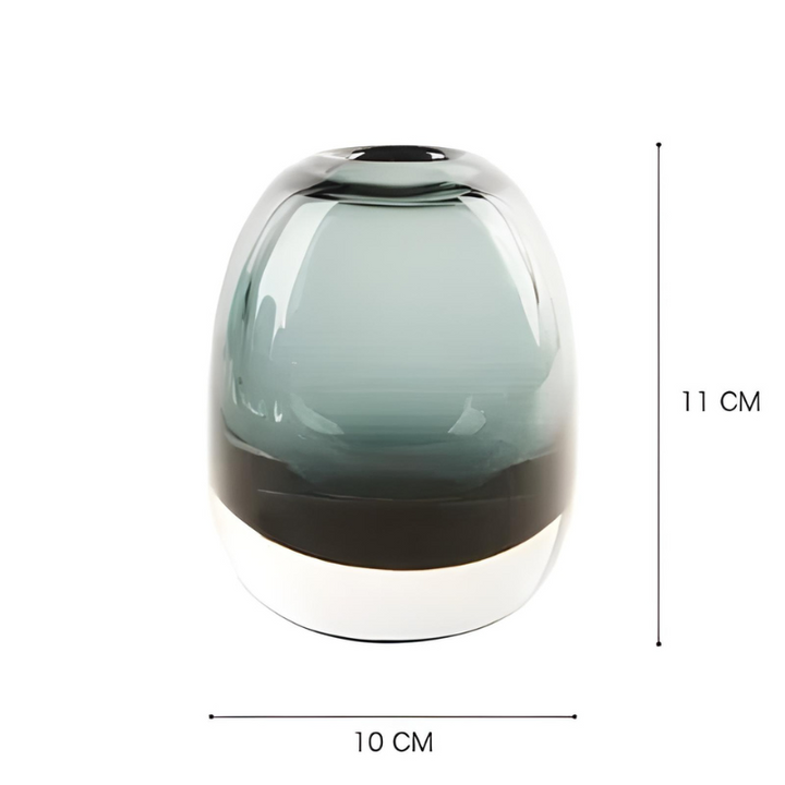 Vase en Verre Transparent Épais | Style Moderne et Luxe