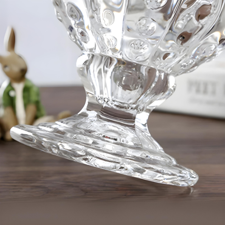 Petit Vase en Verre Transparent | Élégant et Décoratif