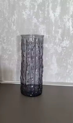 Vase à Fleurs en Verre Transparent | Design Glacier Élégant