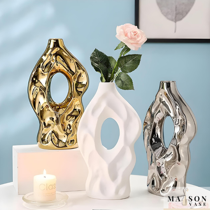 Vase à Fleurs en Céramique Design et Moderne