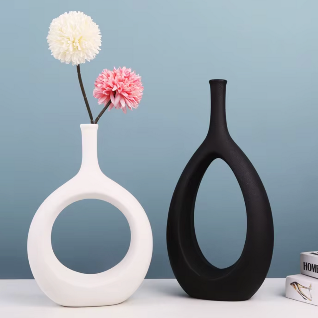 Vase Creux en Céramique | Design Scandinave et Art Moderne