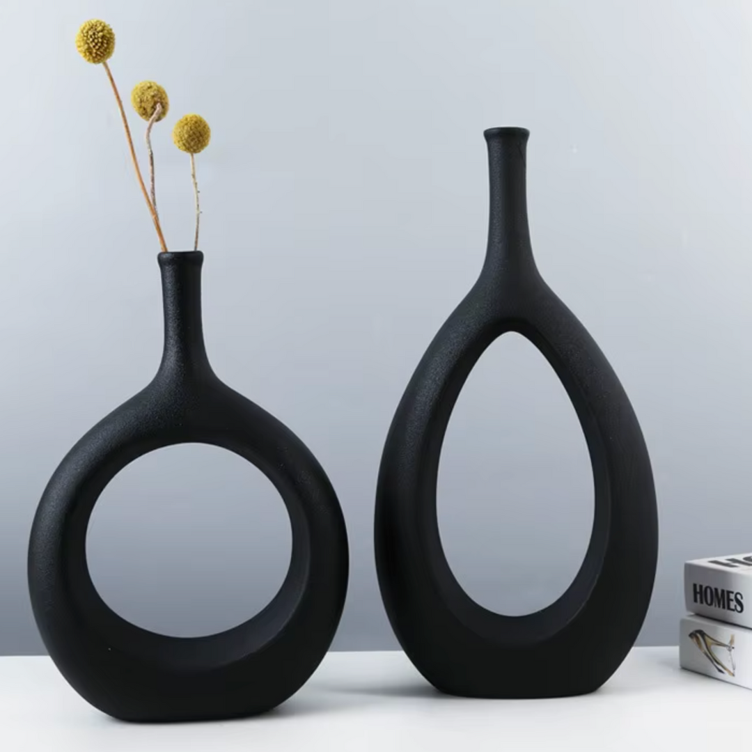 Vase Creux en Céramique | Design Scandinave et Art Moderne