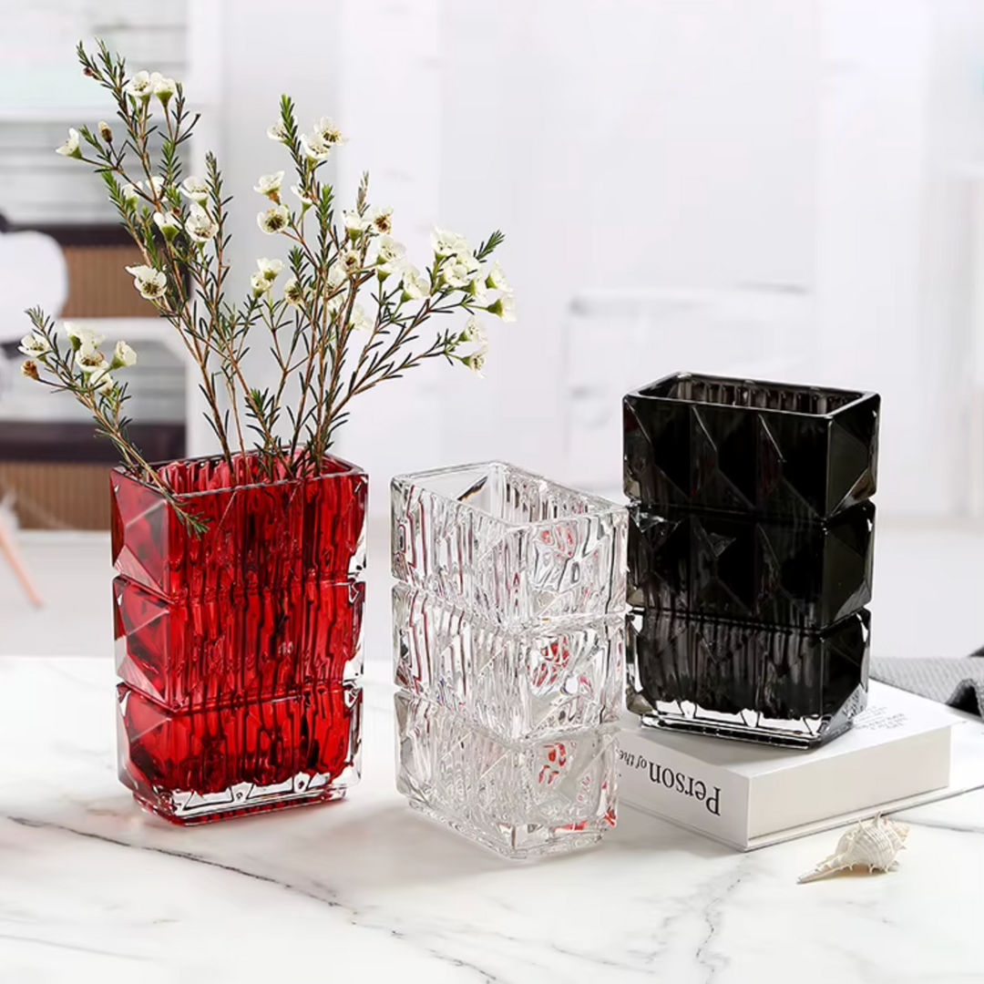 Vase en Verre Élégant | Design Artistique Décoratif et Moderne
