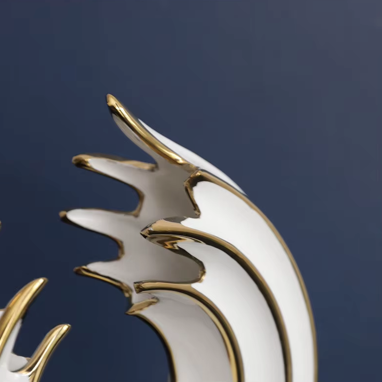 Vase Rond en Céramique | Design Abstrait et Finition Luxe