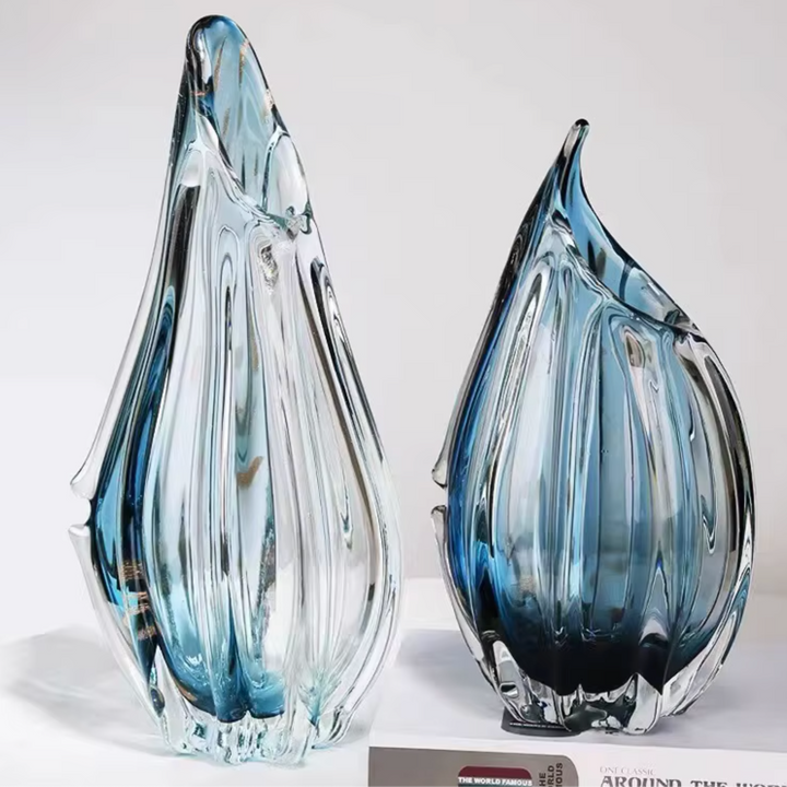 Vase en Verre Décoratif et Moderne | Effet Cristal