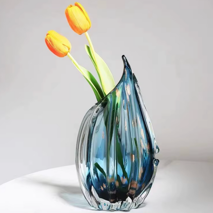 Vase en Verre Décoratif et Moderne | Effet Cristal