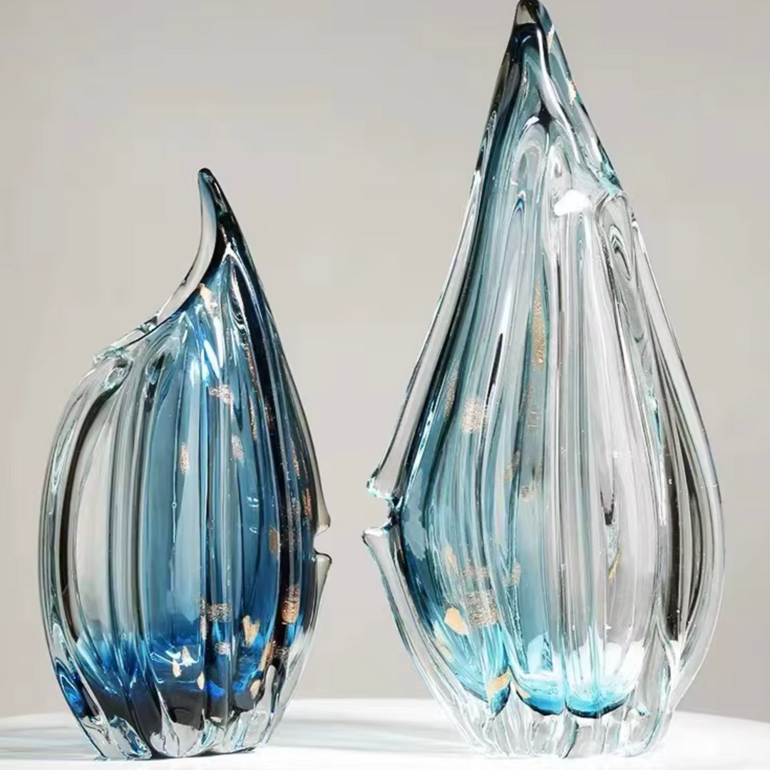 Vase en Verre Décoratif et Moderne | Effet Cristal