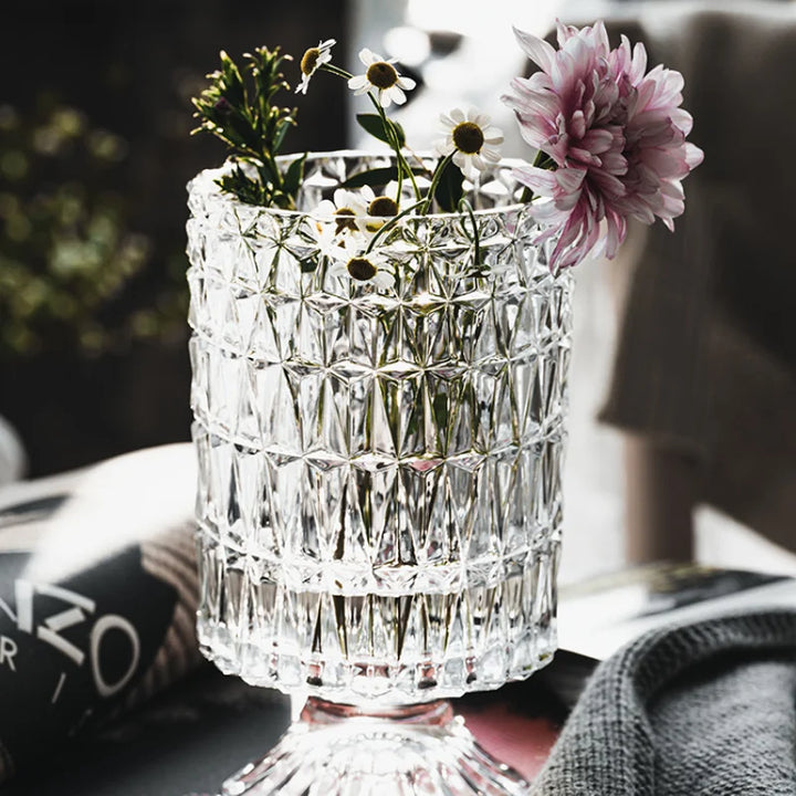 Vase en Verre Style Français | Élégant et Décoratif