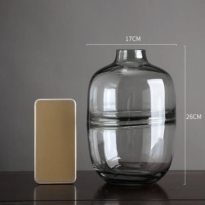 Vase à Fleurs en Verre Transparent | Design Moderne et Élégant