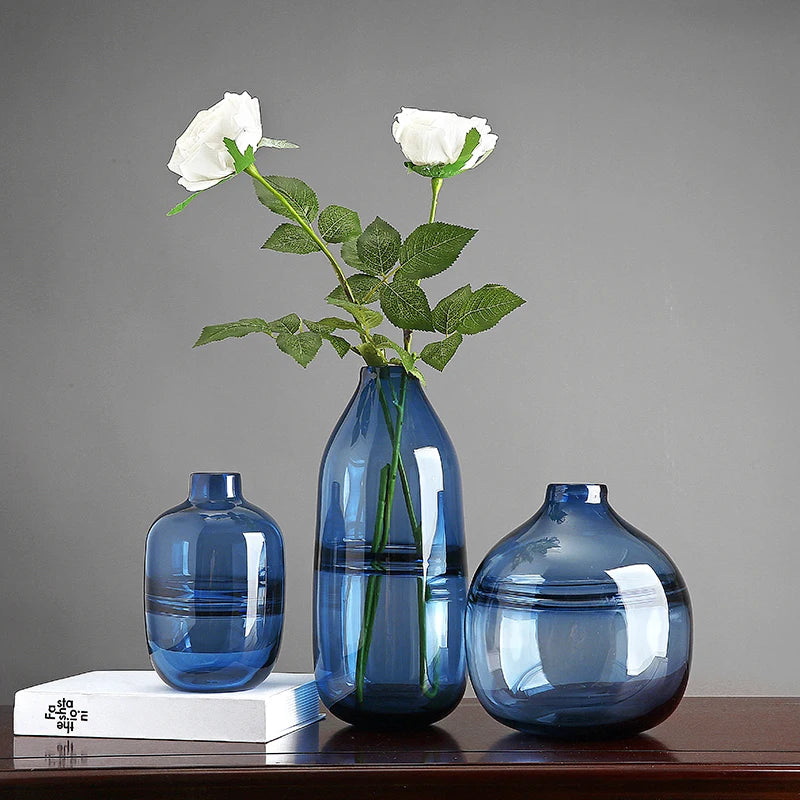 Vase à Fleurs en Verre Transparent | Design Moderne et Élégant