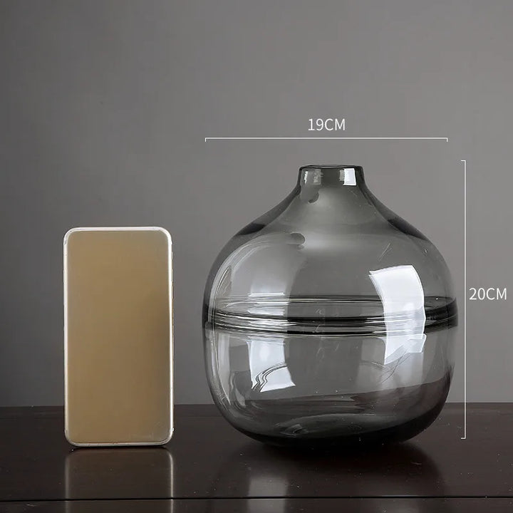 Vase à Fleurs en Verre Transparent | Design Moderne et Élégant