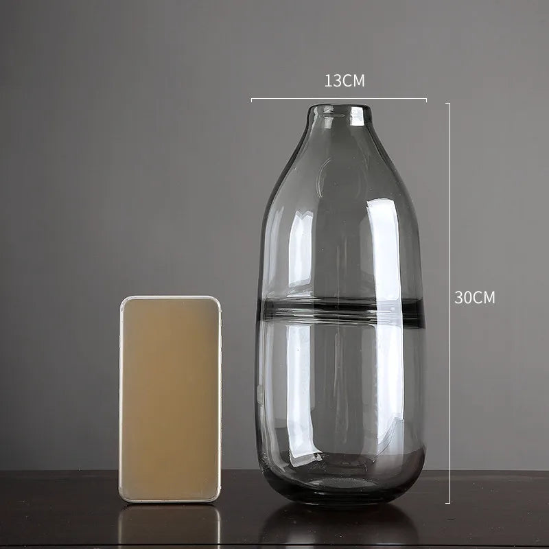 Vase à Fleurs en Verre Transparent | Design Moderne et Élégant