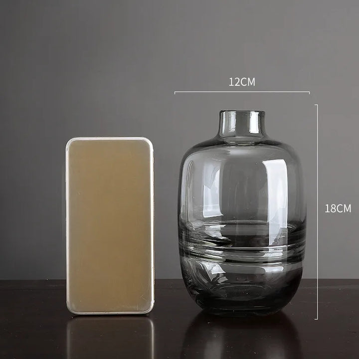 Vase à Fleurs en Verre Transparent | Design Moderne et Élégant