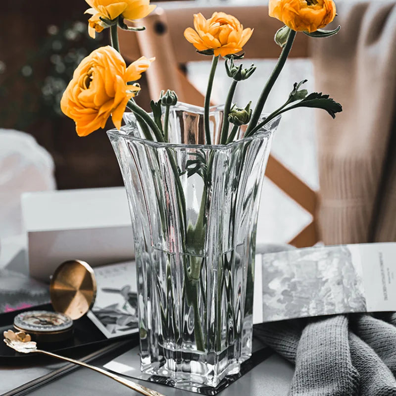 Vase en Verre Style Français | Élégant et Décoratif