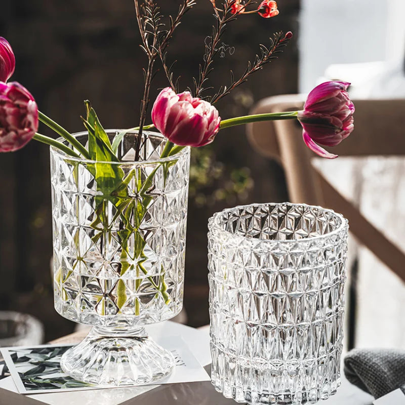 Vase en Verre Style Français | Élégant et Décoratif