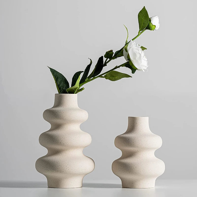 Vase en Céramique Moderne Décoratif | Design Scandinave et Bohème