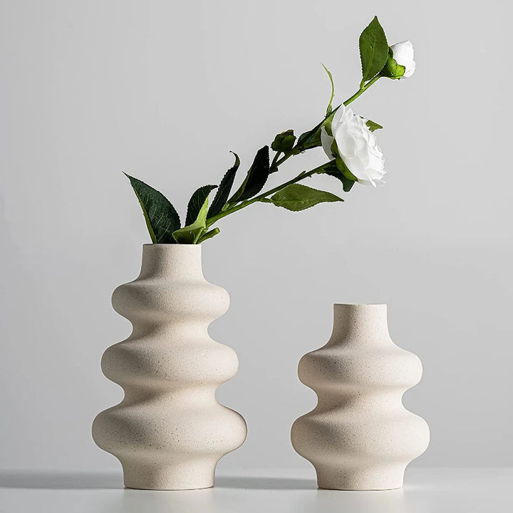 Vase en Céramique Moderne Décoratif | Design Scandinave et Bohème