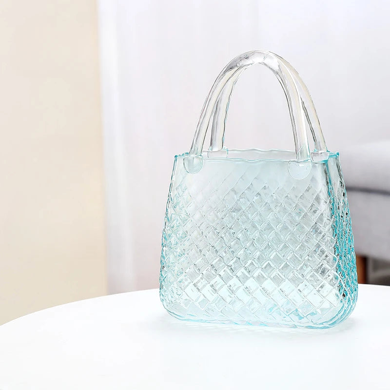 Vase à Fleurs en Verre Scandinave | Design Élégant, Décoratif et Original