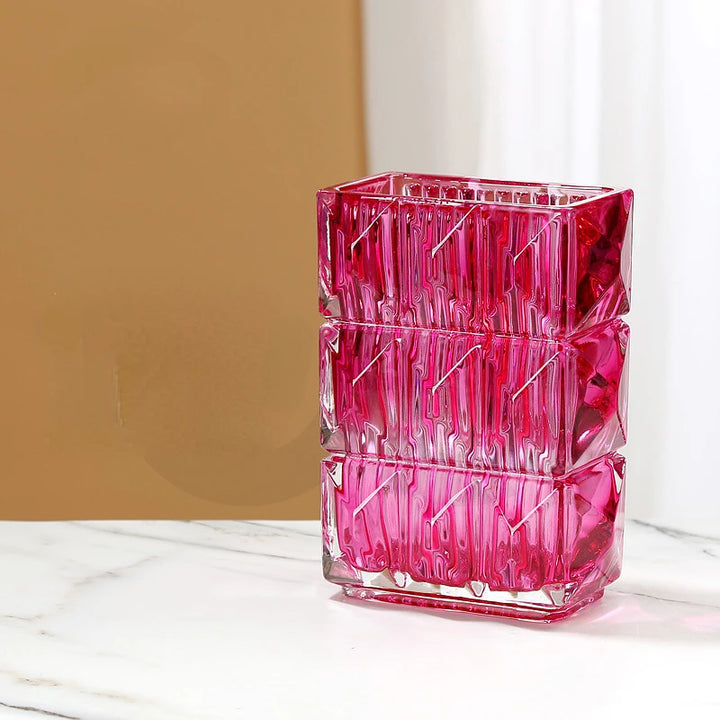 Vase en Verre Élégant | Design Artistique Décoratif et Moderne