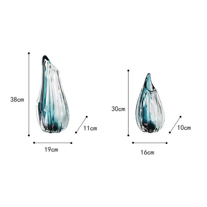 Vase en Verre Décoratif et Moderne | Effet Cristal