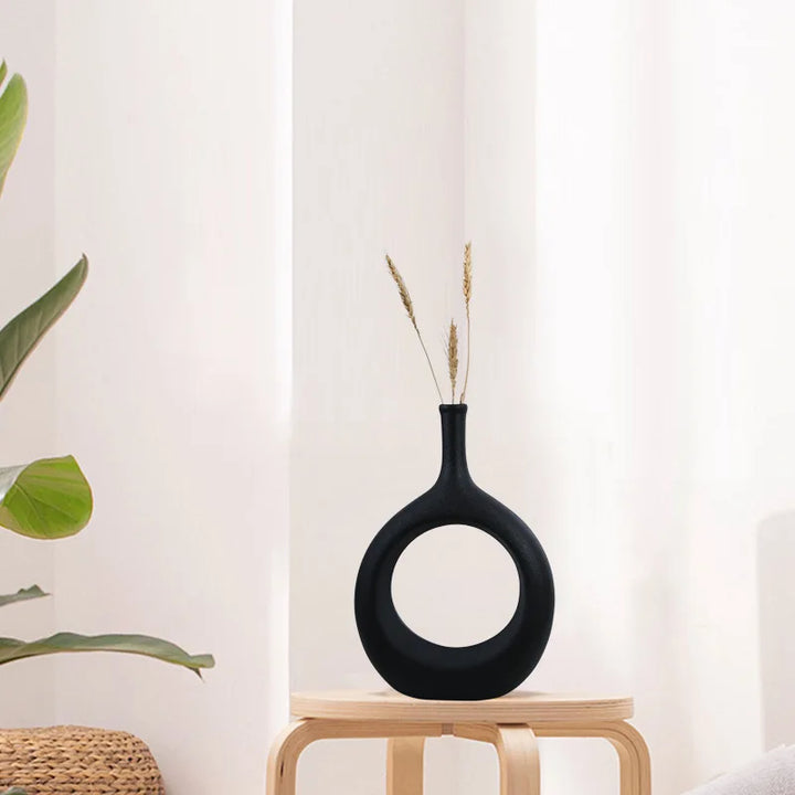 Vase Creux en Céramique | Design Scandinave et Art Moderne