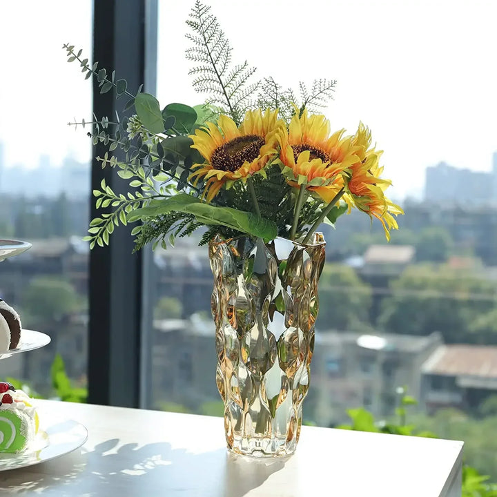 Vase en Verre Bohème | Design Cristal Ondulé