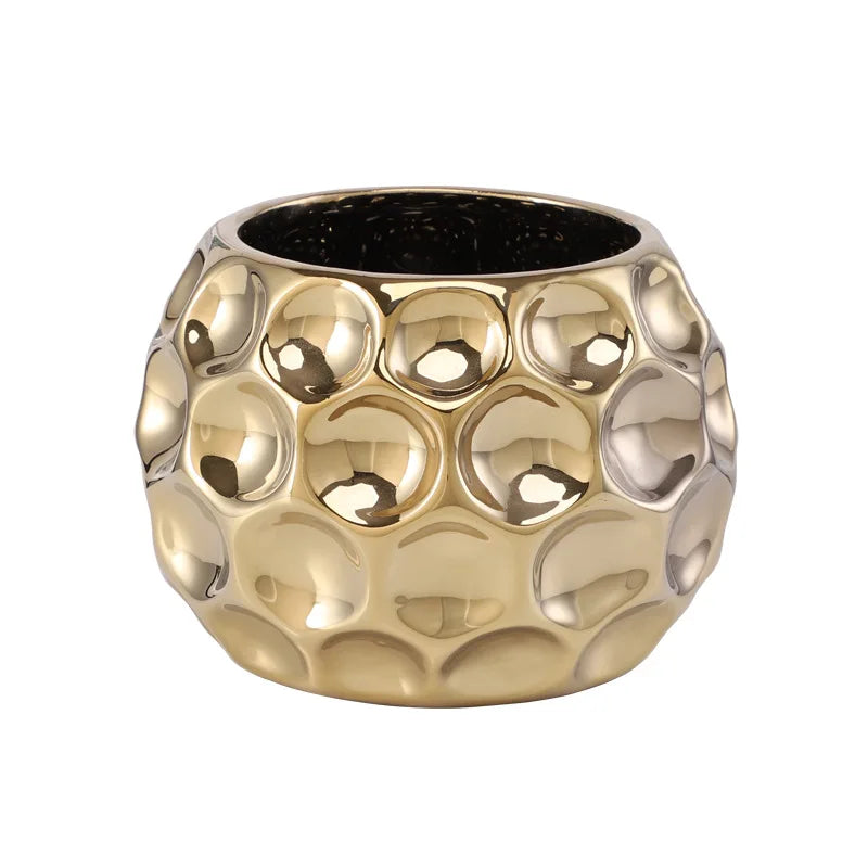 Petit Vase Doré | Design Européen et Décoratif