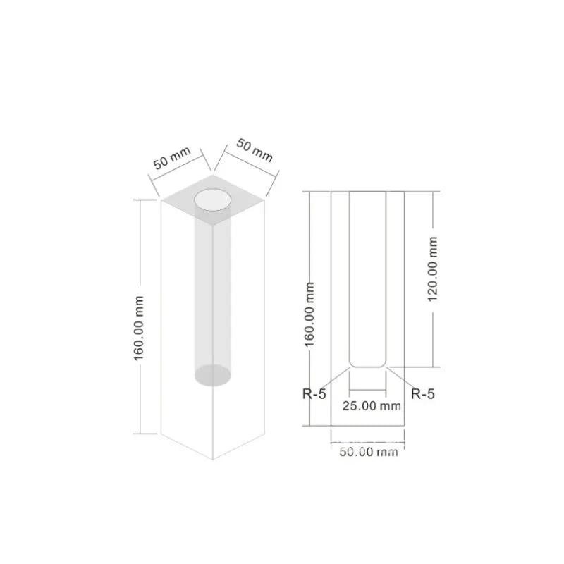 Vase Soliflore Transparent Coloré | Style Scandinave Chic en Acrylique