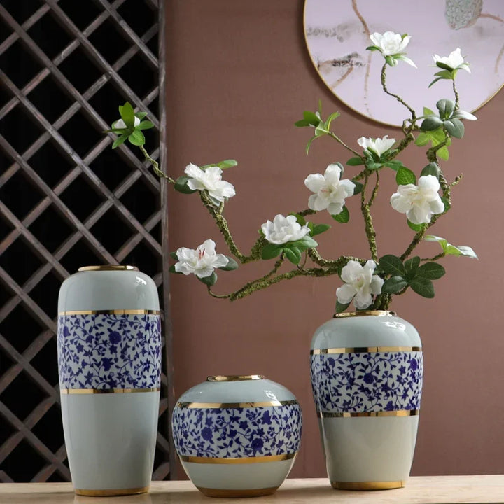 Grand Vase à Poser au Sol Blanc Luxueux | Moderne et Décoratif