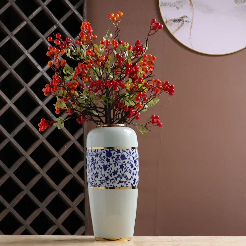 Grand Vase à Poser au Sol Blanc Luxueux | Moderne et Décoratif