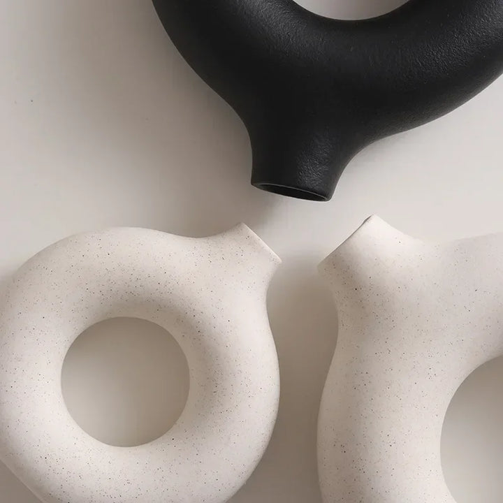 Petit Vase Pampa Soliflore Scandinave | Céramique Élégante