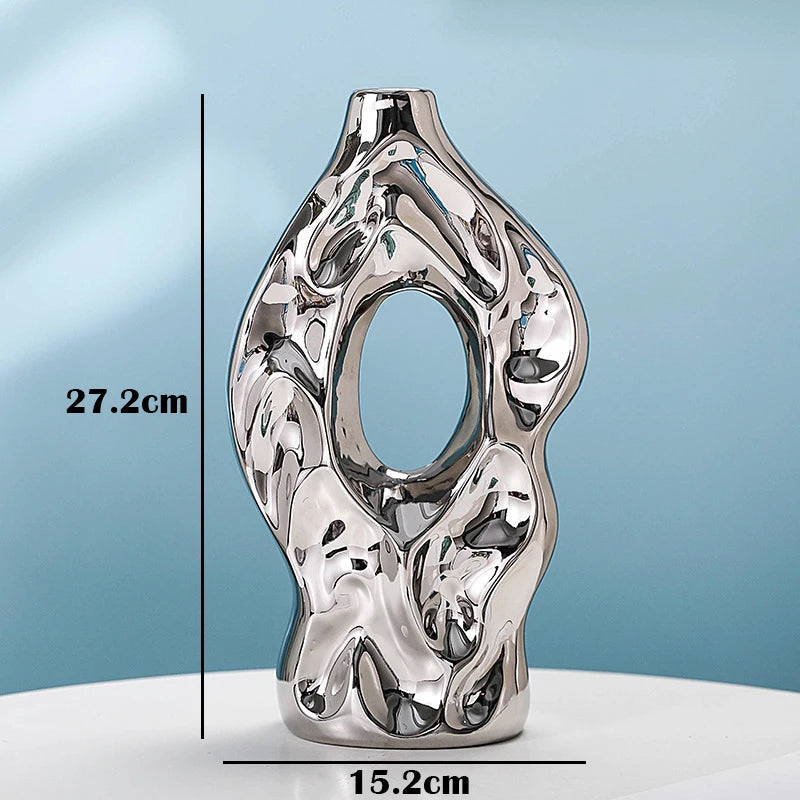 Vase à Fleurs en Céramique Design et Moderne