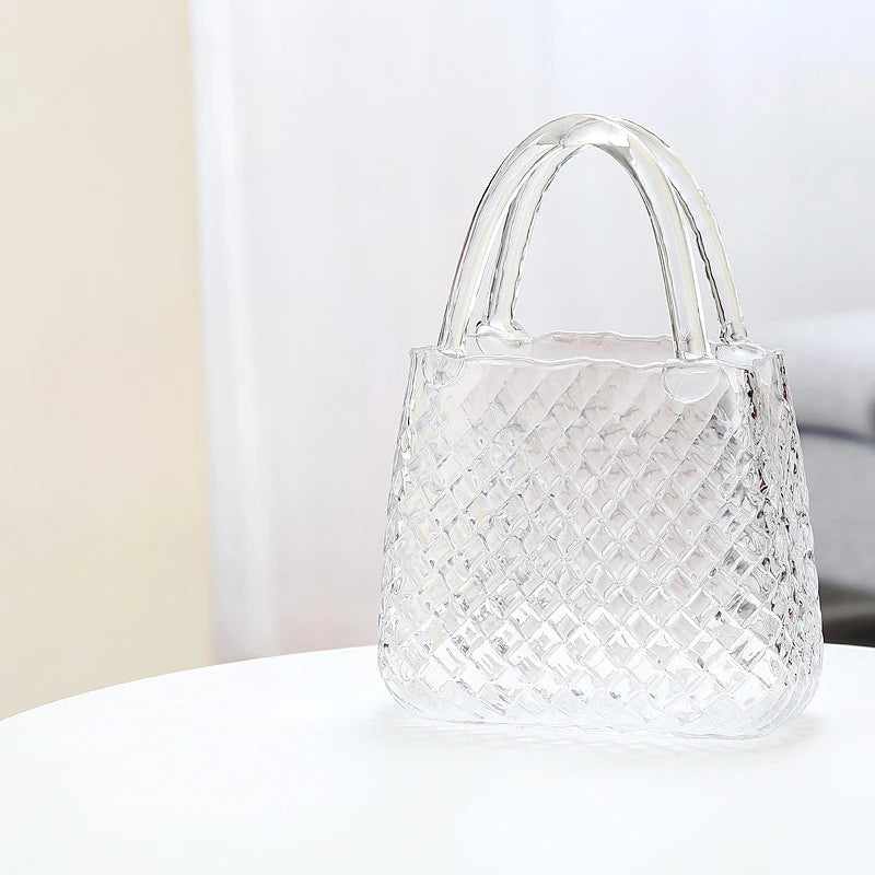 Vase à Fleurs en Verre Scandinave | Design Élégant, Décoratif et Original