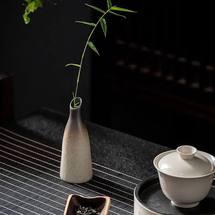 Petit Vase à Fleurs Traditionnel Chinois | Style Rétro Décoratif