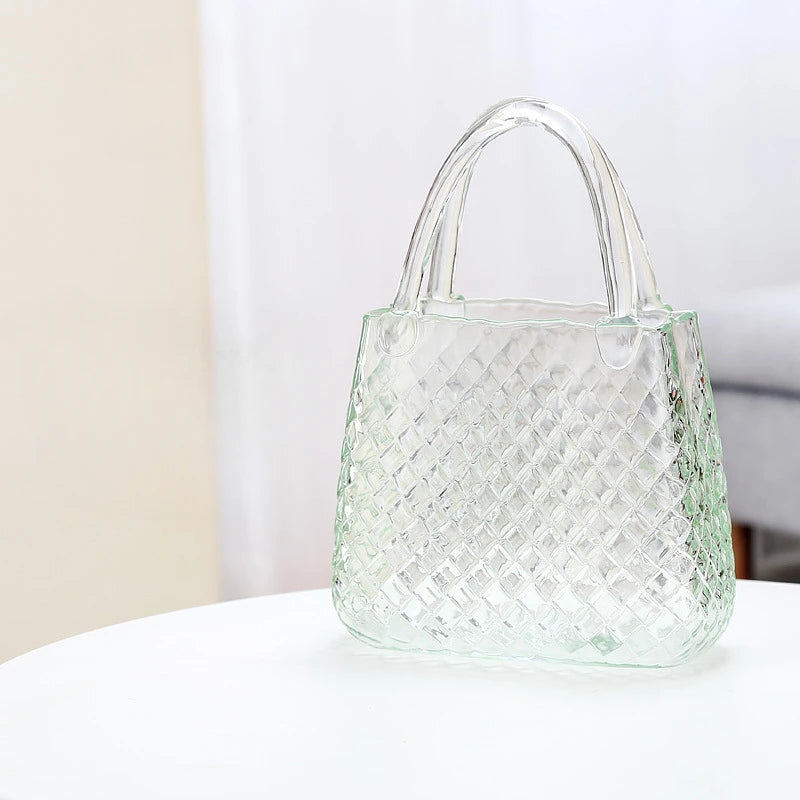 Vase à Fleurs en Verre Scandinave | Design Élégant, Décoratif et Original